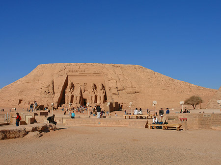 Foto Tempel mit Himmel - Abu Simbel