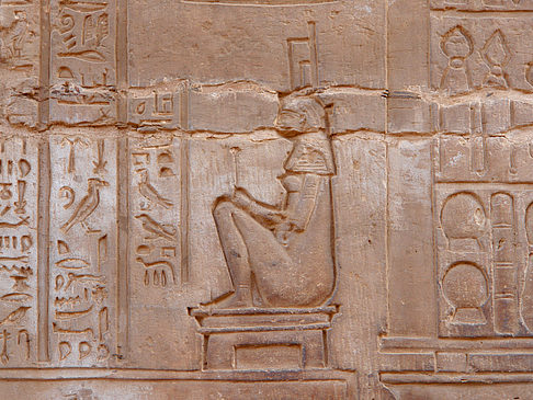Foto Hieroglyphen - Kôm Ombo