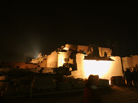 Foto Karnak Tempel bei Nacht