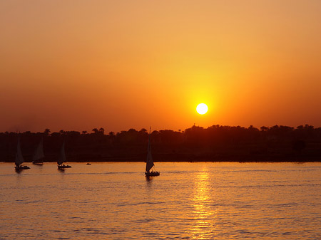 Fotos Schöner Sonnenuntergang | Luxor